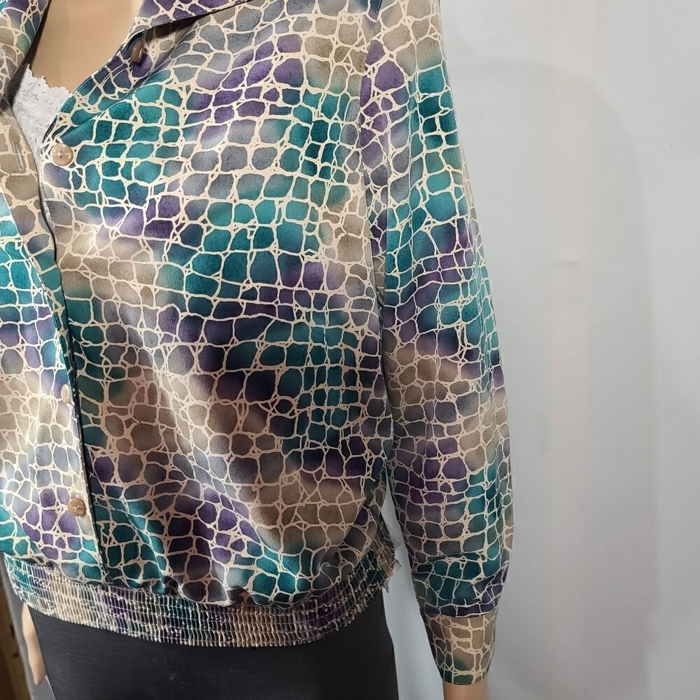 Alfred Dunner Pullover Button up Blouse - Picture 13 of 16